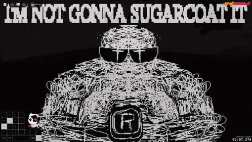 A Black And White Image Of A Turtle With The Words I 'M Not Gonna Sugarcoat It GIF