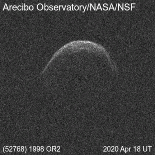 A Black And White Image Of An Asteroid Taken By Nasa GIF