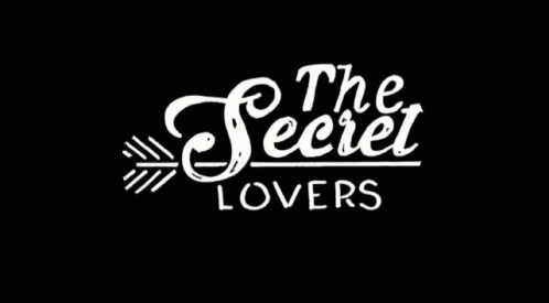 A Black And White Logo For The Secret Lovers With An Arrow GIF