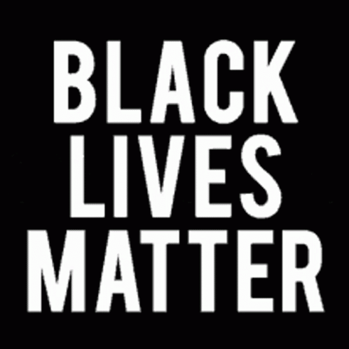 A Black And White Logo That Says Black Feelings Matter GIF