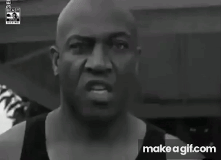 A Black And White Photo Of A Bald Man With A Make A Gif.com Watermark GIF