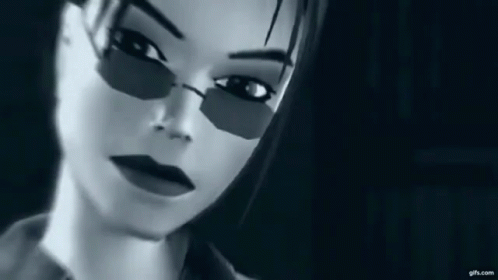 Black And White Cartoon Character With Sunglasses GIF