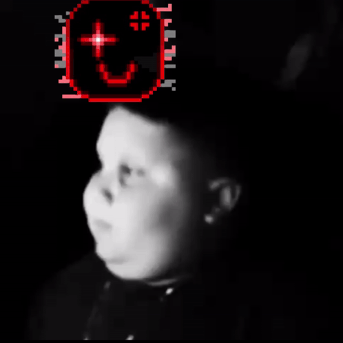 A Black And White Photo Of A Child With The Words Me When My Teammates Don T Leave So It 'S Overtime GIF
