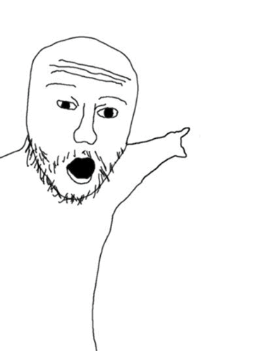 A Black And White Photo Of A Classroom With A Drawing Of A Man 'S Face GIF