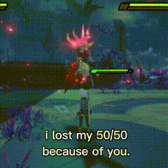 A Black And White Photo Of A Fire With The Words I Lost My 50/50 Because Of You GIF