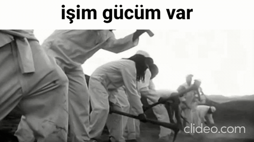 A Black And White Photo Of A Group Of People With Clipeo.com Written On The Bottom GIF