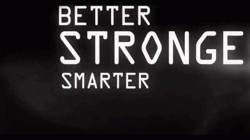 A Black And White Photo Of A Keyboard With The Words Strong And Anything Written On It GIF