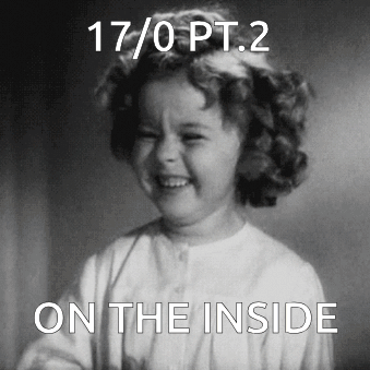 A Black And White Photo Of A Little Girl With The Words 17 / 0 Pt 2 On The Inside GIF
