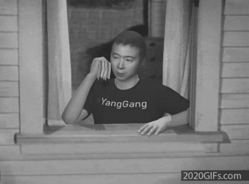 A Black And White Photo Of A Man Wearing A Yanggang T-Shirt GIF