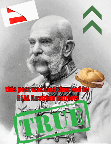 A Black And White Photo Of A Man With A Beard And Mustache With A Green Stamp That Says " True " On It GIF