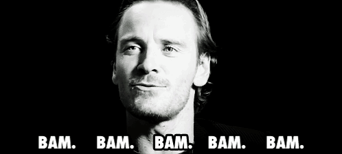 A Black And White Photo Of A Man With A Beard And The Words Bam Bam Bam Bam . GIF