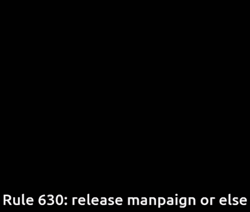 A Black And White Photo Of A Man With A Caption That Says Rule 630 GIF