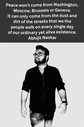 A Black And White Photo Of A Man With A Quote On The Bottom GIF