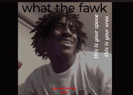 A Black And White Photo Of A Man With Dreadlocks And The Words What The Fawk GIF