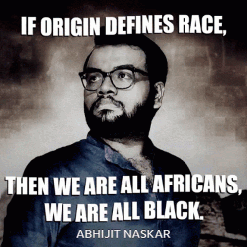 A Black And White Photo Of A Man With Glasses And A Quote By Abhijit Naskar GIF