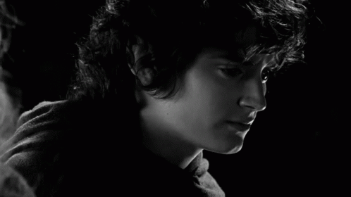 A Black And White Photo Of A Man With The Words " I Wish None Of This Had Happened " GIF