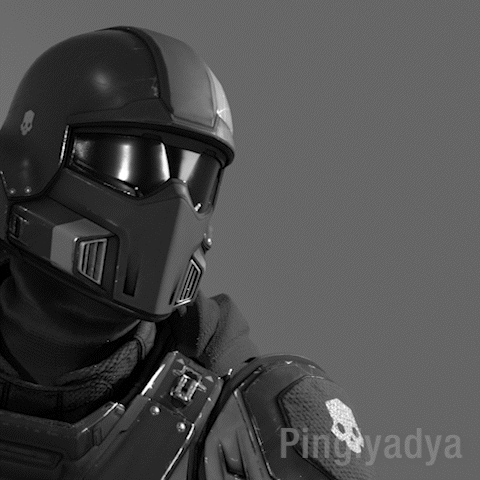 A Black And White Photo Of A Soldier With The Name Pinglyadya GIF