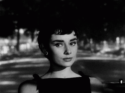 Black And White Photo Of Woman In Black Dress GIF