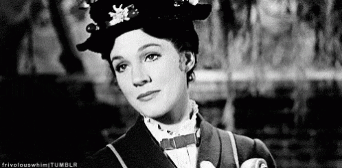 A Black And White Photo Of A Woman Wearing A Hat And Tie . GIF