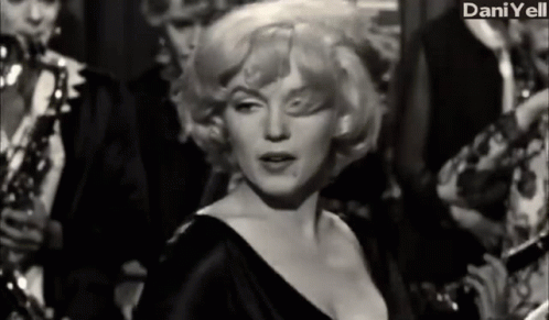 A Black And White Photo Of A Woman With Dani Yell Written On The Bottom Right GIF