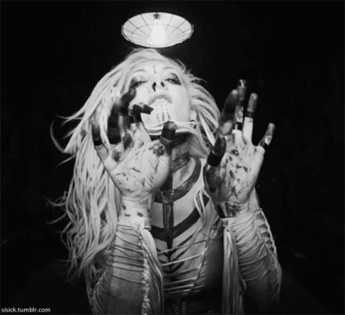 A Black And White Photo Of A Woman With Dirty Hands And The Website Sisick.tumblr.com In The Corner GIF