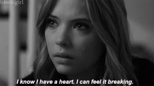A Black And White Photo Of A Woman With The Caption I Know I Have A Heart GIF