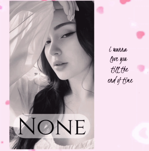 A Black And White Photo Of A Woman With The Word None On The Bottom GIF