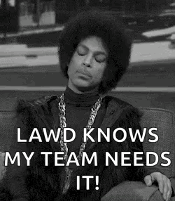 A Black And White Photo Of Prince Sitting On A Couch With A Quote . GIF