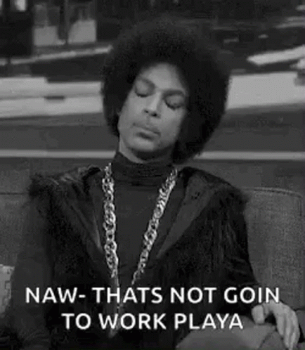 A Black And White Photo Of Prince Sitting On A Couch With His Eyes Closed And A Chain Around His Neck . GIF