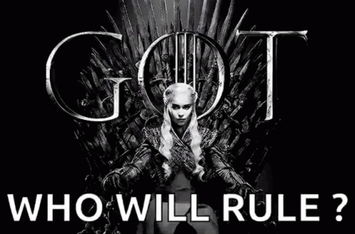 A Black And White Poster Of A Woman Sitting On A Throne . GIF