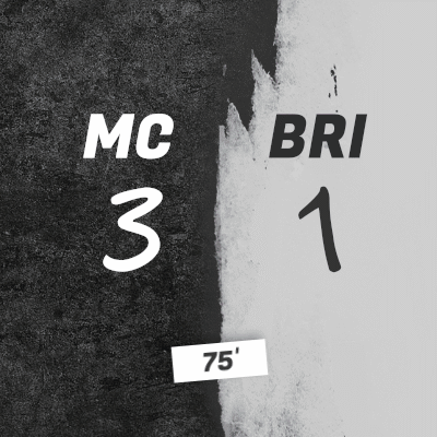 A Black And White Poster With The Words Mc Bri 3 And 1 GIF