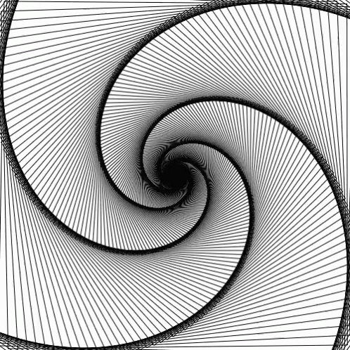 A Black And White Spiral On A White Background . GIF
