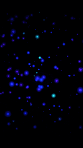 A Black Background With Blue And Purple Dots On It GIF