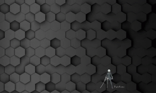 A Black Background With Potami On The Bottom Right GIF