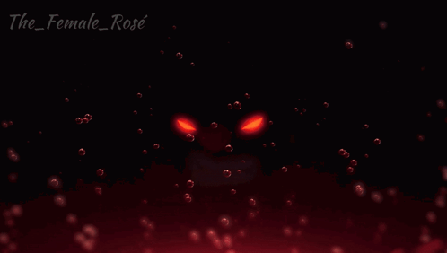 A Black Background With Red Bubbles And The Name The_female_rose On It GIF