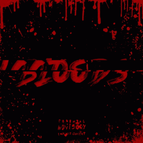 A Black Background With The Word Bloods In Red GIF