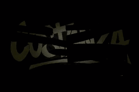 A Black Background With The Word Costanza In White Letters GIF