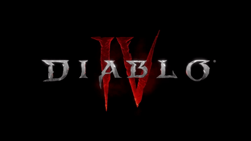 A Black Background With The Word Diablo Written In Silver GIF