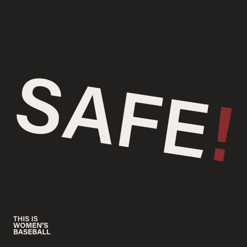 A Black Background With The Word Safe In White Letters GIF
