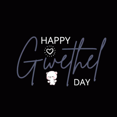 A Black Background With The Words Happy Givethel Day GIF