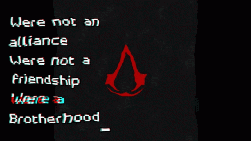 Black Background With Brotherhood Words GIF