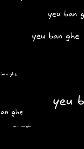 A Black Background With White Text That Says You Ban Ghe GIF