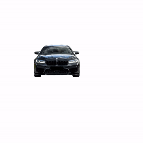 A Black Bmw With A Bmw Logo On The Hood GIF