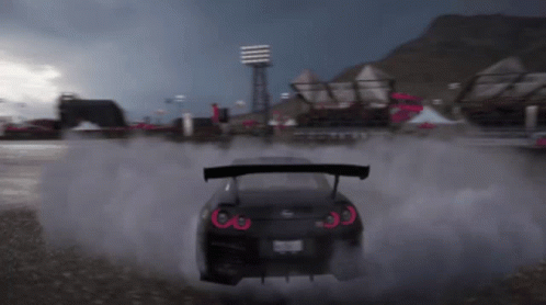 A Black Car With A License Plate That Says ' Jc ' On It GIF