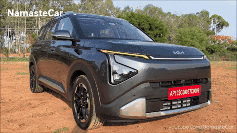 A Black Car With A Red License Plate That Says Ap10c30037c00009 GIF