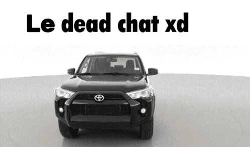 A Black Car With The Words Le Dead Chat Xd On The Bottom GIF