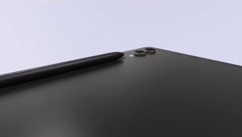 A Black Samsung Tablet With A Pen On Top GIF