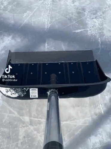 A Black Shovel With A Tiktok Logo On It GIF
