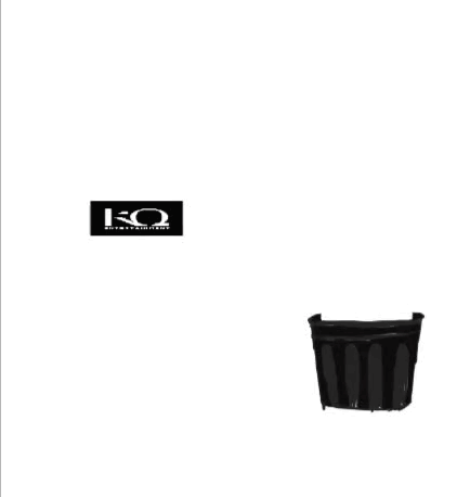 A Black Trash Can With A Card In It And A Cut Copy Delete Button GIF