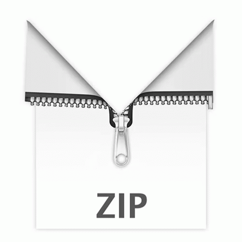 A Black Zipper With The Word Zip Below It GIF